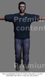 3D Model White Man