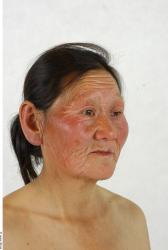 Whole Body Head Woman Asian Slim Studio photo references