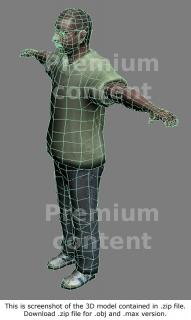 3D Model White Man