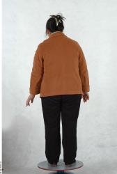 Whole Body Woman Asian Casual Overweight Studio photo references