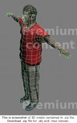 Whole Body Man White 3D Models