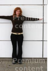 Whole Body Woman T poses White Casual Slim