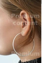 Ear Whole Body Woman T poses Casual Jewel Slim Street photo references