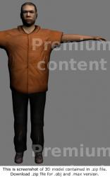 Whole Body Man Asian Casual 3D Models