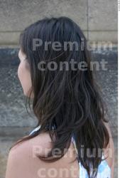 Whole Body Back Head Woman Casual Jewel Slim Average Street photo references