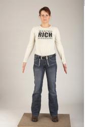 Whole Body Woman White Casual Slim