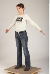 Whole Body Woman White Casual Slim