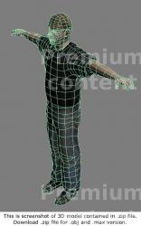 Whole Body Man White Casual 3D Models