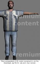 Whole Body Man White 3D Models