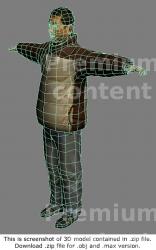 3D Model Asian Man