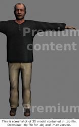 3D Model White Man