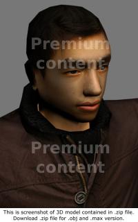 3D Model Asian Man #