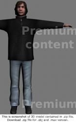 3D Model White Man