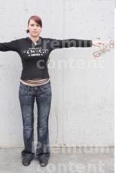 Whole Body Woman Tattoo Casual Slim Street photo references