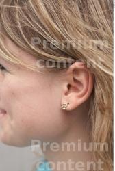 Ear Woman White Casual Slim