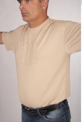 Upper Body Man White Casual Average