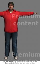 Whole Body Woman White Average 3D Models