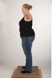 Whole Body Woman White Casual Overweight