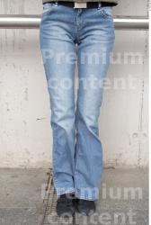 Leg Woman White Casual Slim