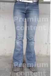 Leg Woman White Casual Slim