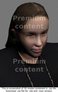 3D Model White Woman