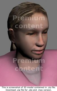 3D Model White Woman