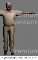 3D Model White Man