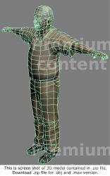 3D Model White Man