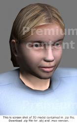 3D Model White Woman