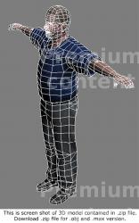 Whole Body Man White Casual 3D Models