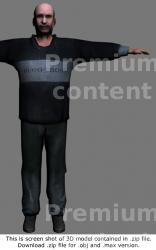 Whole Body Man White 3D Models