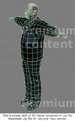 Whole Body Man White 3D Models