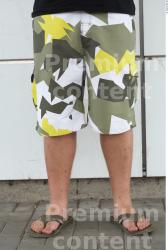 Leg Man White Casual Shorts Overweight