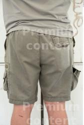 Thigh Man White Casual Shorts Overweight