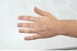 Hand Man White Overweight