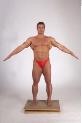 Whole Body Man Muscular Male Studio Poses