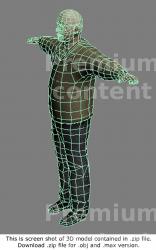 Whole Body Man White 3D Models