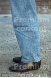 Calf Man Casual Jeans Average Street photo references