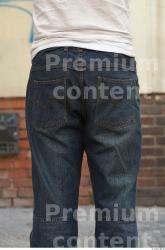 Thigh Man White Casual Jeans Average