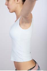 Upper Body Whole Body Woman Casual Singlet Slim Studio photo references