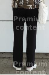 Leg Woman White Casual Trousers Overweight