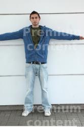 Whole Body Man T poses White Casual Slim