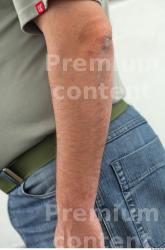 Forearm Man Casual Overweight Street photo references