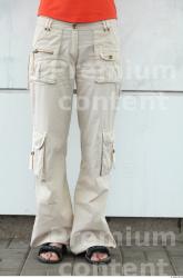 Leg Woman White Casual Trousers Average