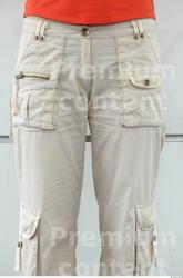 Thigh Woman White Casual Trousers Average