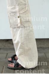 Calf Woman White Casual Trousers Average