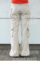 Leg Woman White Casual Trousers Average