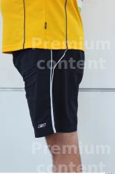 Thigh Man Casual Shorts Average Overweight Street photo references