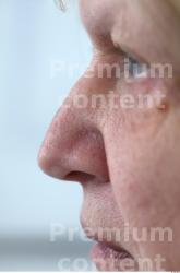 Nose Woman White Overweight Wrinkles