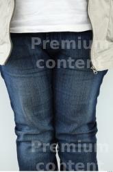 Thigh Woman White Casual Jeans Overweight